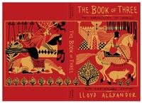 The 50th anniversary edition cover of Lloyd Alexander's The Book of Three